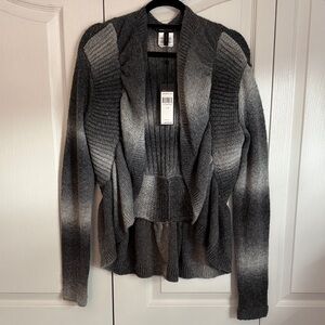BCBGMaxAzria Gray Gradient Cardigan